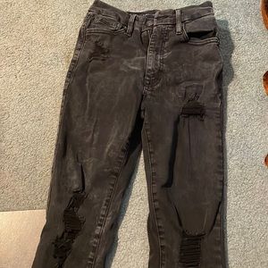 brand new black ripped jeans